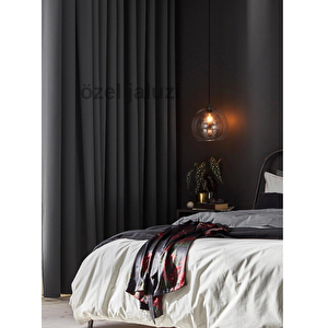 1. Kalite Antrasit Blackout (karartma) Pilesiz Güneşlik (610) 360x190 cm