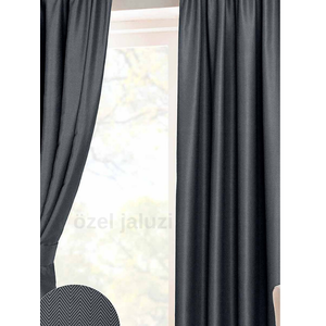 1. Kalite Antrasit Blackout (karartma) Pilesiz Güneşlik (610) 360x190 cm