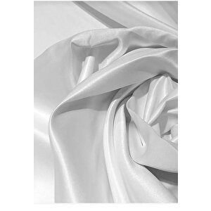 Beyaz Saten Güneşlik Perde 350x265 cm