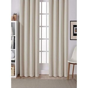 Krem Saten Güneşlik Perde 400x260 cm