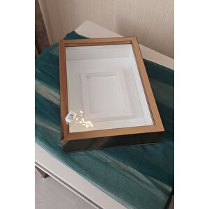 25x35 Cm Ledli Bronz Pleksi Kaplı Yatay Fotoğraf Alanlı Model Tasarım Gül Kutusu Anı Çerçevesi!