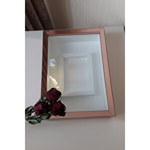 Ledli 25x35 Cm Rosegold Renk Fotoğraf Alanlı Model Tasarım Gül Kutusu Anı Çerçevesi! Isimsiz Ledli!