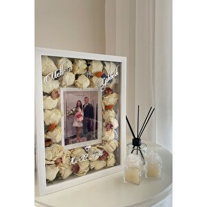 Yeni Model 25x35 Cm Beyaz Fotoğraf Alanlı Model Tasarım Anı Çerçevesi! Isimli Ledsiz