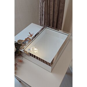 Ledli Yeni Trend 25x35 Cm Gümüş Derin Gül Tasarım Çerçevesi! Gül Kutusu Anı Çerçevesi! Isimsiz