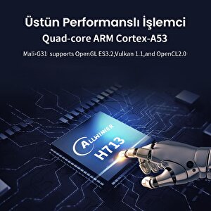 NPO FullHD Android11 BT5.0 Wifi5 120ANSI Lümen IOS/Android Taşınabilir Akıllı LED Projeksiyon HY300 PLUS