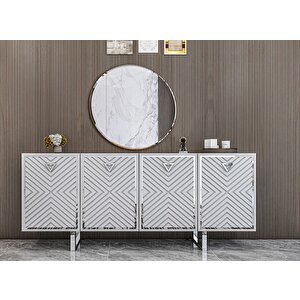 Marlinda Tamamı Mdf Membran Kaplama Yemek Odası Takımı Montaj Dahil