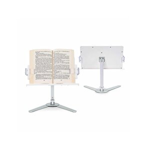 Npo Std007 Okuma Açısı Ayarlı Koruma Kıskkaçlı Alüminyum&abs Kitap/tablet/dergi Standı Modern Rahle