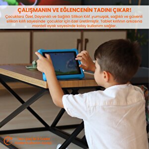 Npo 8" Ips Ekran 4gb 64gb Android 13.0 A133p 1.8ghz Antişok Çocuk Tableti Kids Tablet Mavi Rs407+