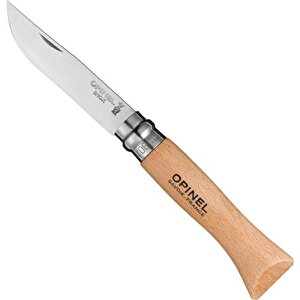 Opinel Inox 6 No Kayın Saplı Paslanmaz Çelik Çakı