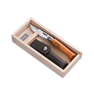 Opinel Deri Kılıflı Karbon/çelik 8 No Çakı (özel Kutulu)
