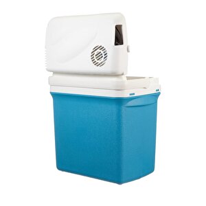 E30 12v Taşınabilir Oto Buzdolabı – 30 Lt, Mavi