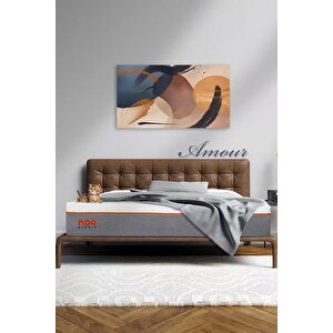 Amour Yıkanabilir Kılıflı, Visco Jel Paket Yaylı Yatak 160x200 cm
