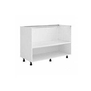 Ate Mutfak Alt Modül 120 Cm Beyaz- Tezgah Dahil