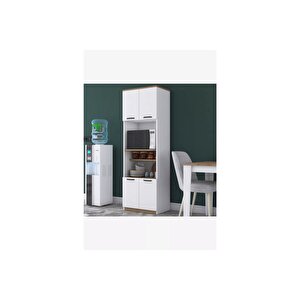 Zen Çok Amaçlı Dolap,4 Raflı, 4 Kapaklı Mutfak Dolabı Kiler Dolabı Banyo Dolabı