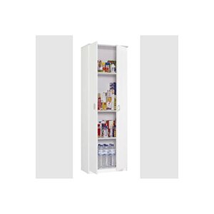 Tane Çok Amaçlı Dolap,4 Raflı, 2 Kapaklı Mutfak Dolabı Kiler Dolabı Banyo Dolabı