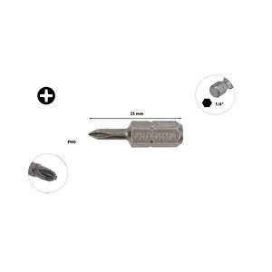 Ph0 X 25 Mm Yıldız Bits Uç Cb/250