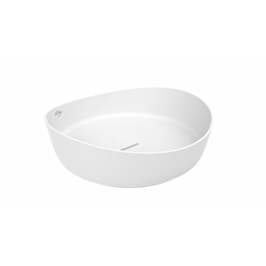 Rb140 Ruby Tezgah Üzeri Lavabo Ø40 Cm İnci Mat Beyaz