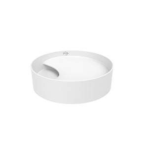 Rb141 Ruby Tezgah Üzeri Lavabo Ø40 Cm İnci Mat Beyaz