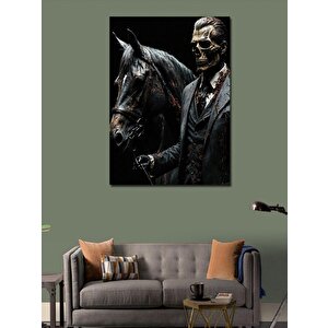 Kanvas Tablo İskelet Ve At 70x100 cm