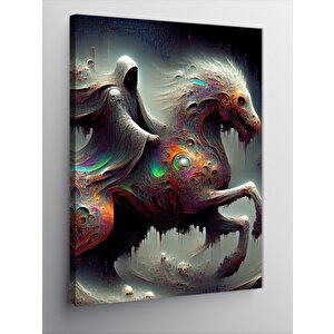 Kanvas Tablo Büyücü Ve Atı 100x140 cm