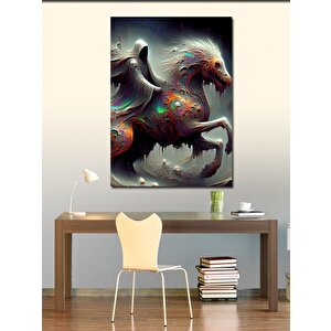Kanvas Tablo Büyücü Ve Atı 100x140 cm