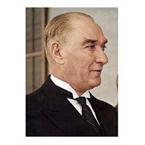 Mustafa Kemal Atatürk Dekoratif Ahşap Tablo 25cmx 35cm 25x35 cm