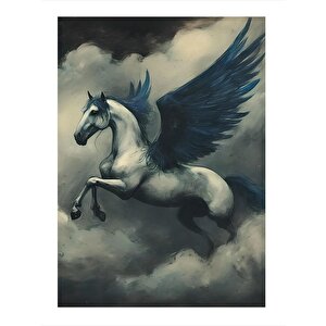 Pegasus Kanatlı At Desenli Mdf Tablo 25cmx 35cm 25x35 cm