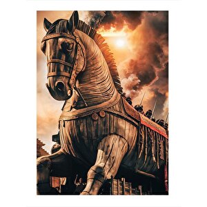Çanakkale Truva Atı Mdf Tablo 35cm X50cm 35x50 cm