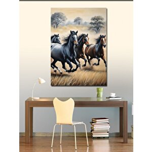 Kanvas Tablo Koşan Atlar 70x100 cm