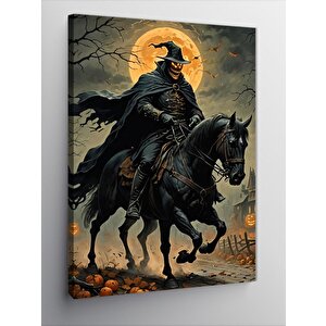 Kanvas Tablo Atlı İskelet 100x140 cm