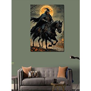 Kanvas Tablo Atlı İskelet 100x140 cm