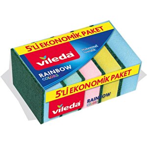 5'li Rainbow Bulaşık Süngeri