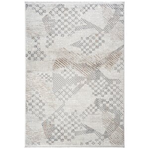 Verona 1904 Vizon Salon Koridor Kesme Yolluk Yumuşak Doku Kaymaz Tozmaz Dokuma Makine Halı 160x230 cm