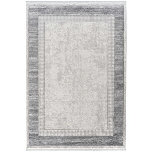Verona 1902 Gri Salon Koridor Kesme Yolluk Yumuşak Doku Kaymaz Tozumaz Dokuma Makine Halı 200x290 cm
