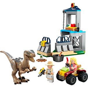 Jurassic World Velociraptor Kaçışı 76957 4 Yaş Ve Üzeri Çocuklar Için  Yaratıcı Oyuncak Yapım Seti 137 Parça