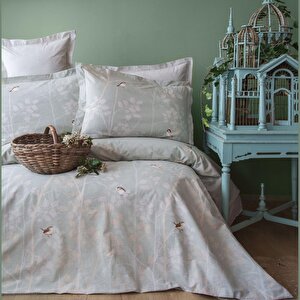 Apricitas Home Elysian Adaçayı Ranforce Çift Kişilik Nevresim Takımı