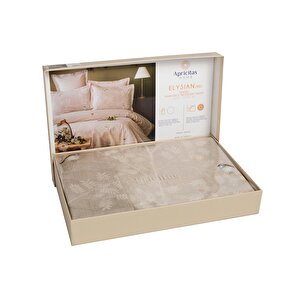 Apricitas Home Elysian Bej Tek Kişilik Nevresim Takımı