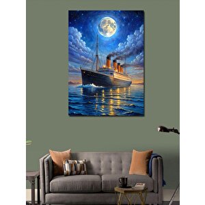 Kanvas Tablo Dolunay Ve Titanik 70x100 cm