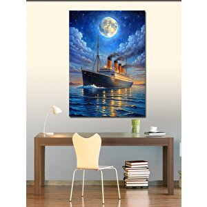 Kanvas Tablo Dolunay Ve Titanik 100x140 cm