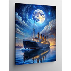 Kanvas Tablo Dolunay Ve Titanic