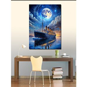 Kanvas Tablo Dolunay Ve Titanic