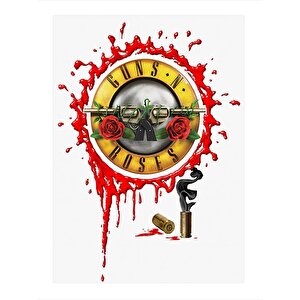 Guns N Roses Modern Ahşap Tablo 25cmx 35cm 25x35 cm