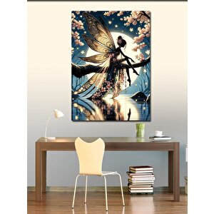 Kanvas Tablo Peri Kızı Ve Dolunay 70x100 cm