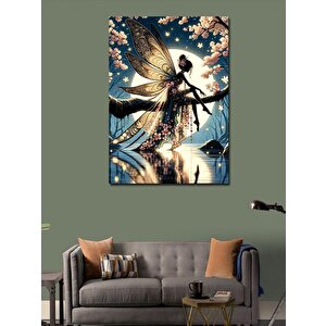 Kanvas Tablo Peri Kızı Ve Dolunay 70x100 cm