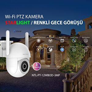3mp Starlight Wifi Ptz Ip Kamera