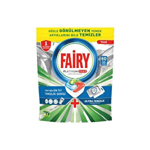 Fairy Platinum Plus Ultra Temizlik 60 Yıkama Bulaşık Makinesi Deterjanı Kapsülü