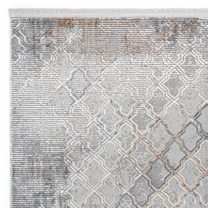 Verona 1910 Vizon Salon Koridor Kesme Yolluk Yumuşak Doku Kaymaz Tozmaz Dokuma Makine Halı 160x200 cm
