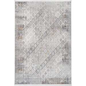 Verona 1910 Vizon Salon Koridor Kesme Yolluk Yumuşak Doku Kaymaz Tozmaz Dokuma Makine Halı 160x230 cm