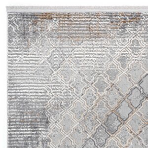 Verona 1910 Vizon Salon Koridor Kesme Yolluk Yumuşak Doku Kaymaz Tozmaz Dokuma Makine Halı 120x350 cm