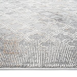 Cool Halı Verona 1910 Vizon Salon Koridor Kesme Yolluk Yumuşak Doku Kaymaz Tozmaz Dokuma Makine Halı